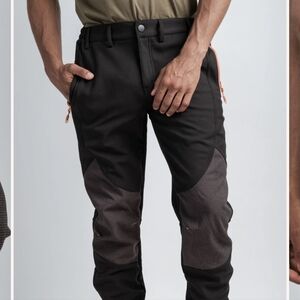 Northbound Gear Men's Water Resistant "Adventure" Pants NWT Black Orange Zip 42